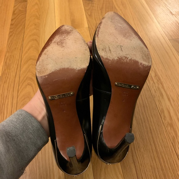 Rachel Zoe Black pointed toe heels - Picture 3 of 5